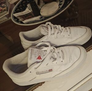 Reebok White Club C 85 Tennis Shoes/Sneakers Sz 8